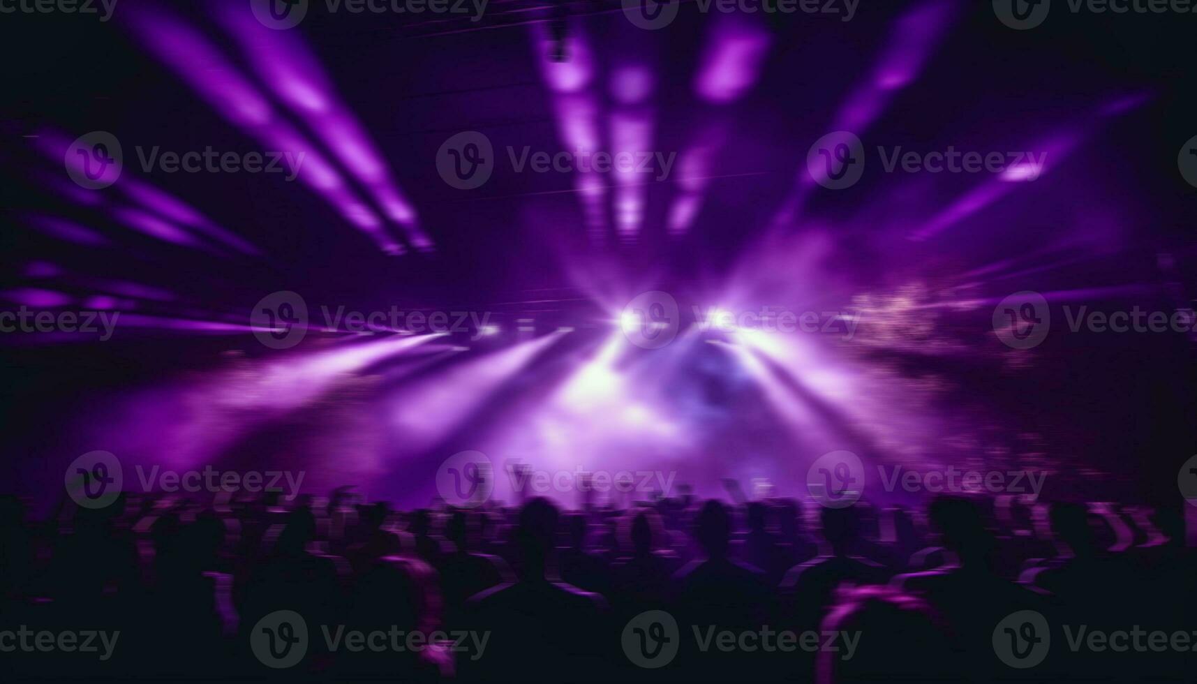 AI generated Excitement fills the stage, crowd applauds with joy generated by AI photo