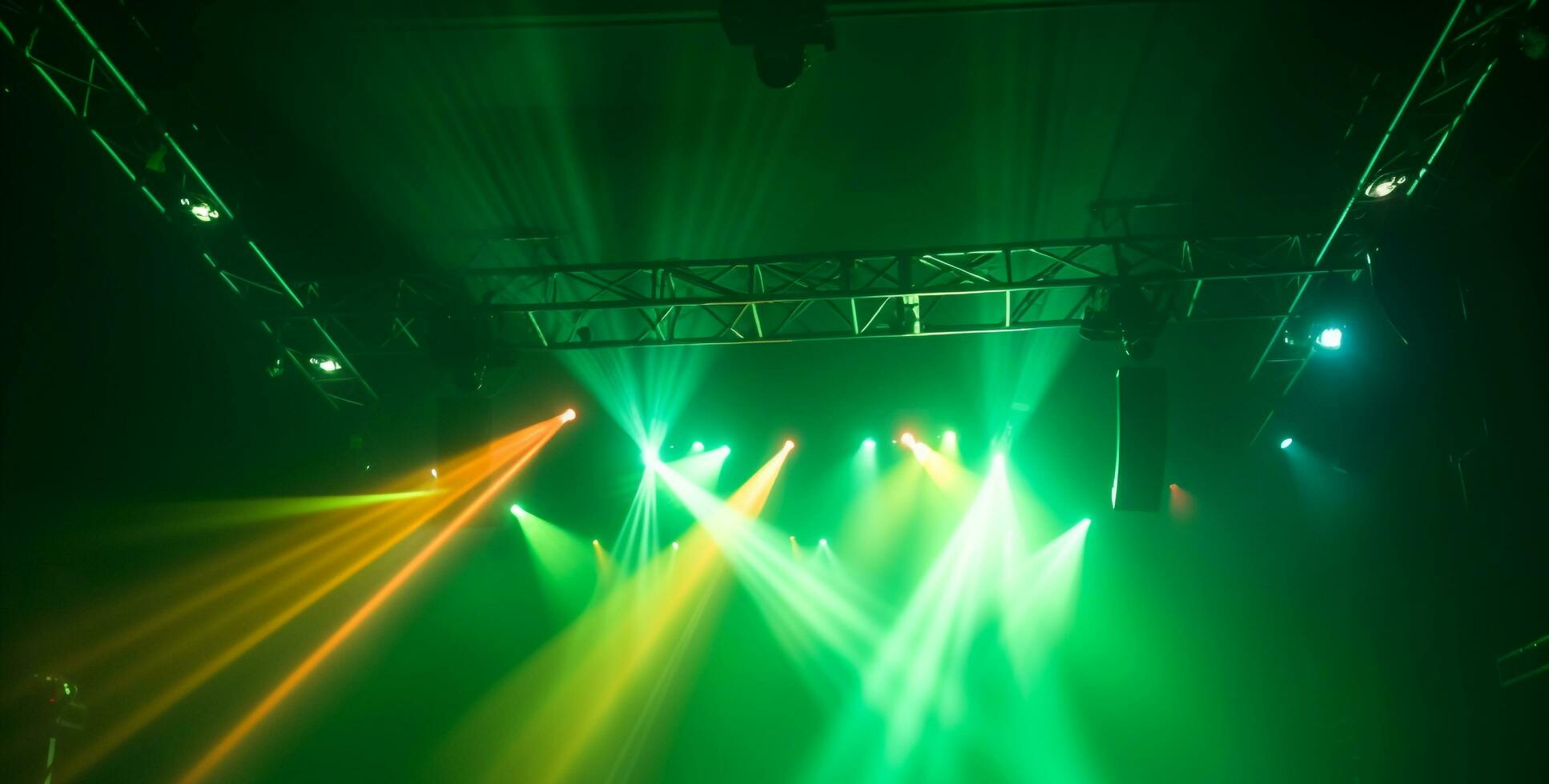 AI generated Glowing stage ignites vibrant nightlife with disco dancing generated by AI photo