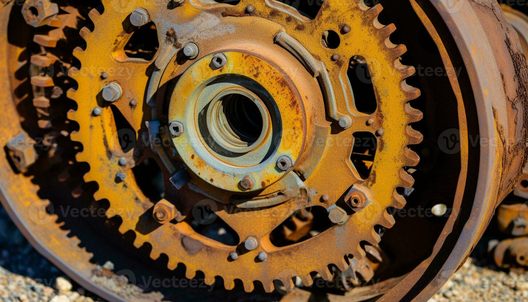 AI generated Working machinery in a steel factory turns metal generated by AI photo
