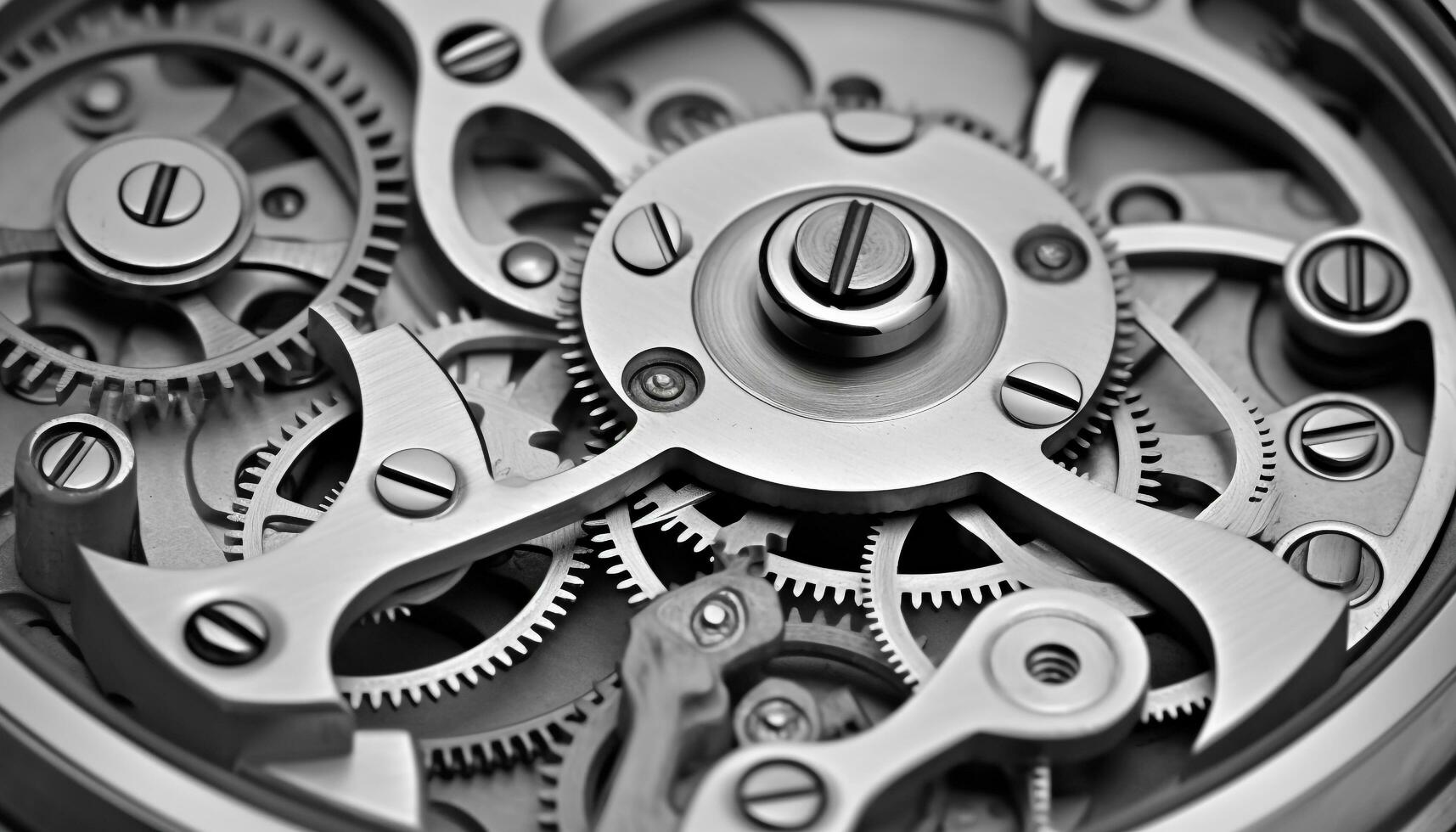 AI generated Mechanic repairing metal circle, teamwork in manufacturing industry generated by AI photo