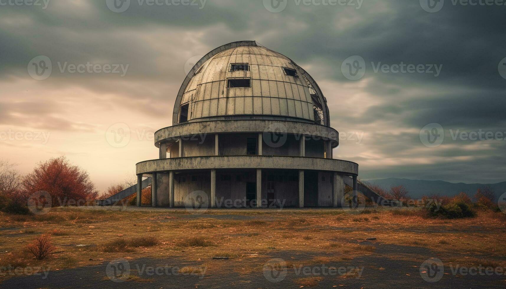 ai generado abandonado antiguo ruina, naturaleza historia, roto acero generado por ai foto