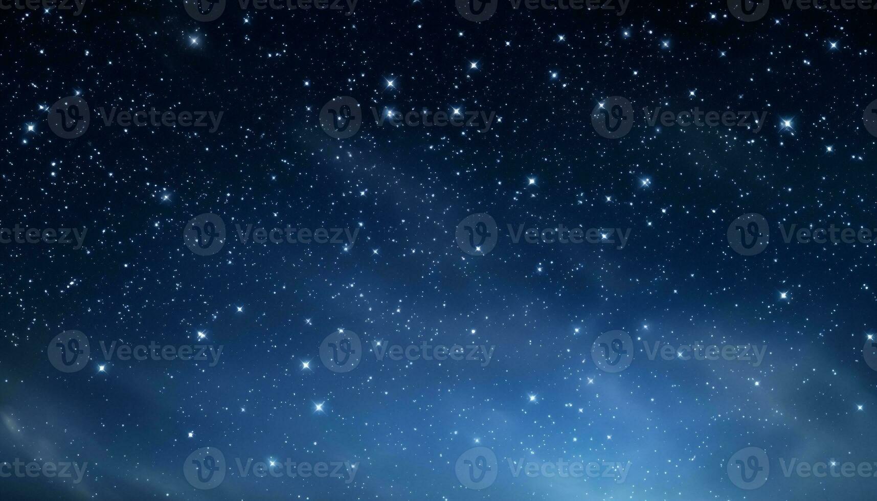 AI generated Bright star field illuminates the dark winter night generated by AI photo