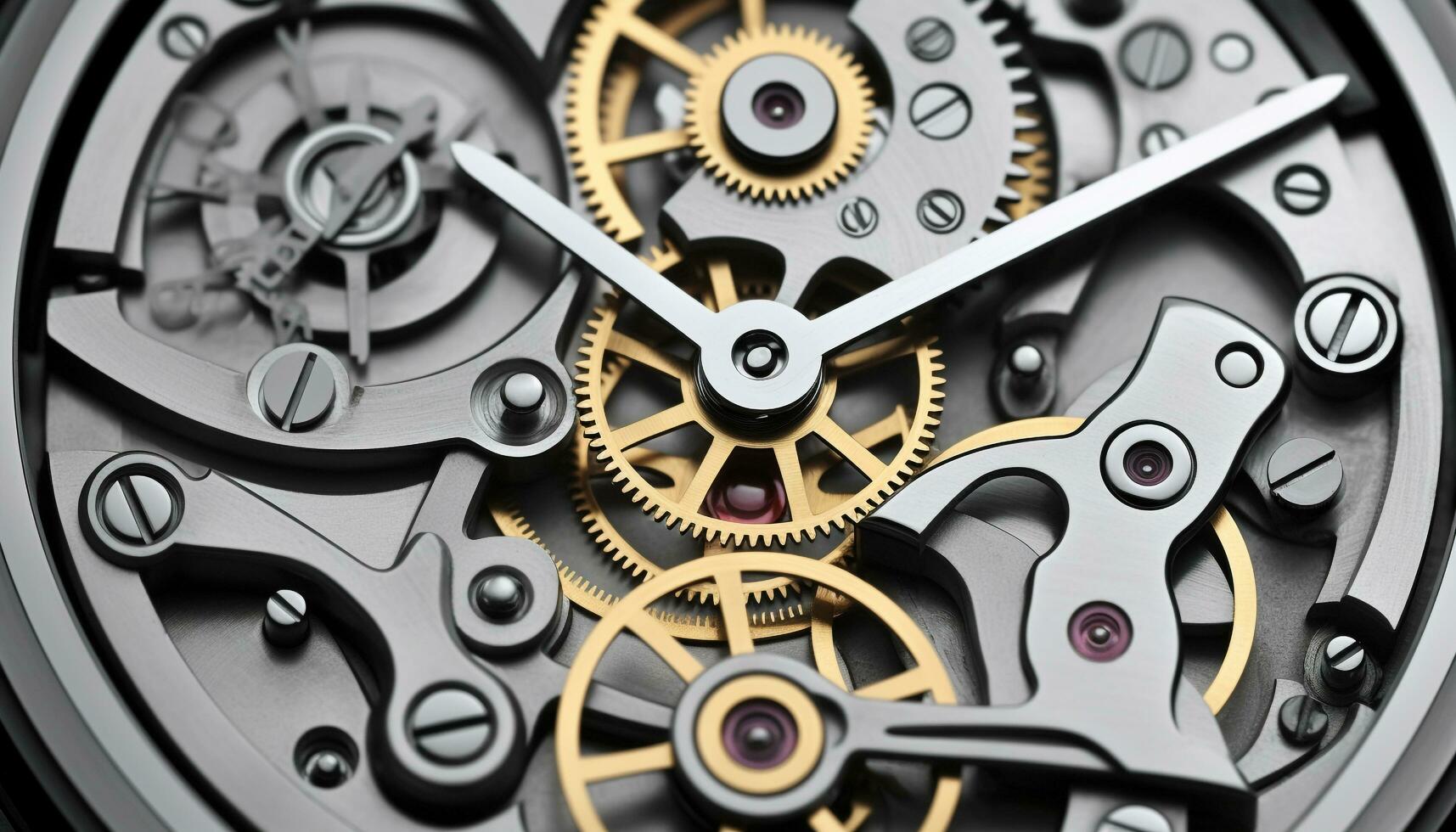 AI generated Clockworks turning, precision teamwork creates industry progress generated by AI photo