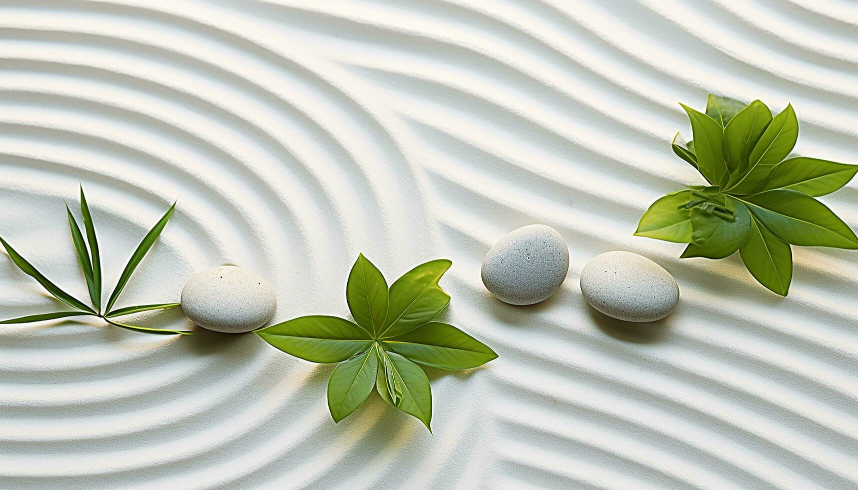 AI generated Nature harmony, balance, and beauty bring relaxation generated by AI photo