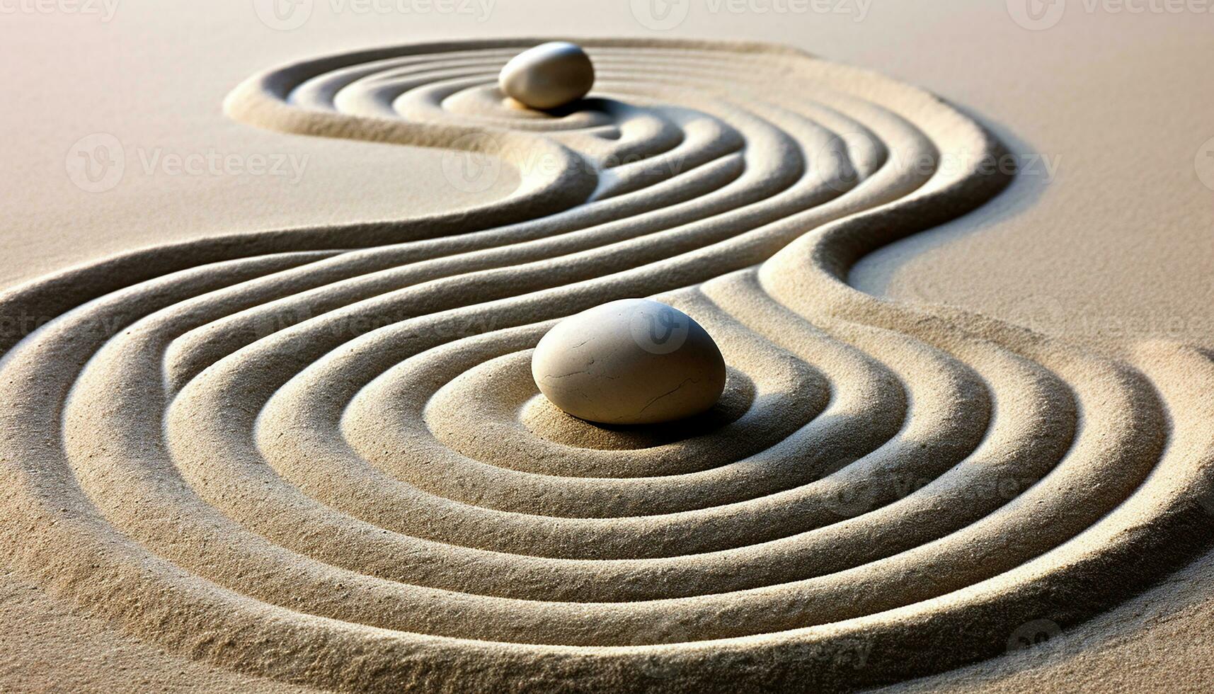 AI generated Tranquil stone circle embodies harmony and spirituality generated by AI photo