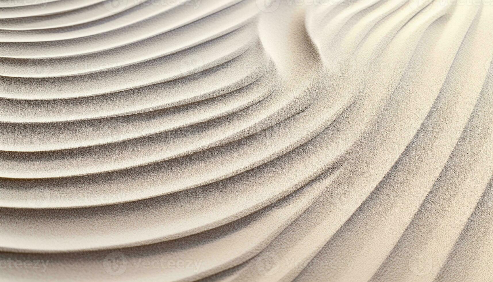 AI generated Abstract wave pattern on sand dune creates elegance generated by AI photo