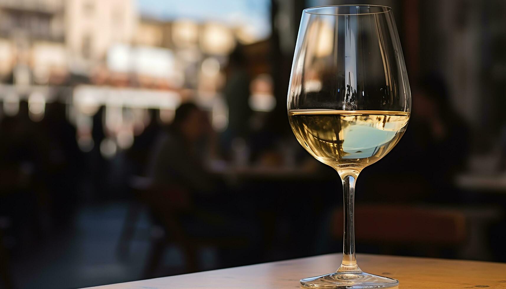 ai generado lujo celebracion, Bebiendo vaso, vino botella, elegancia, generado por ai foto