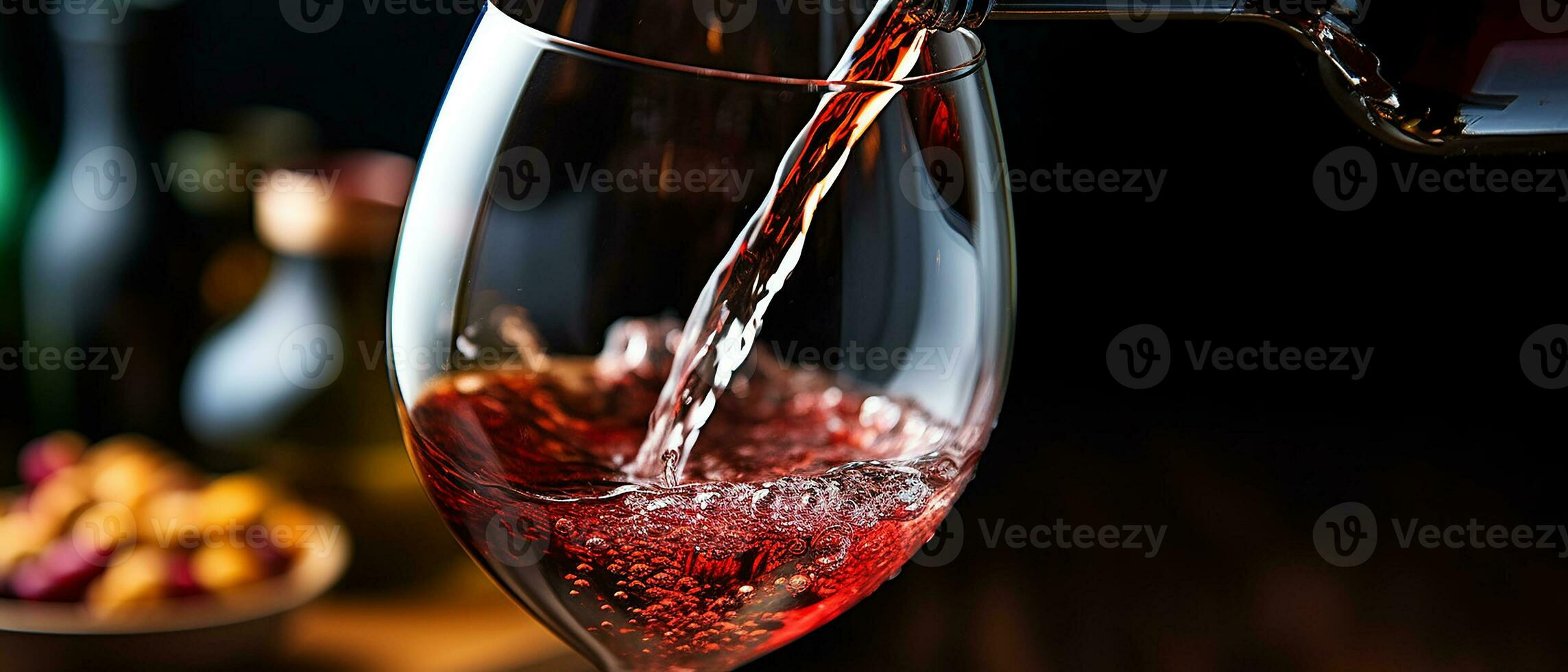 ai generado torrencial rojo vino dentro un cristal Copa de vino generado por ai foto