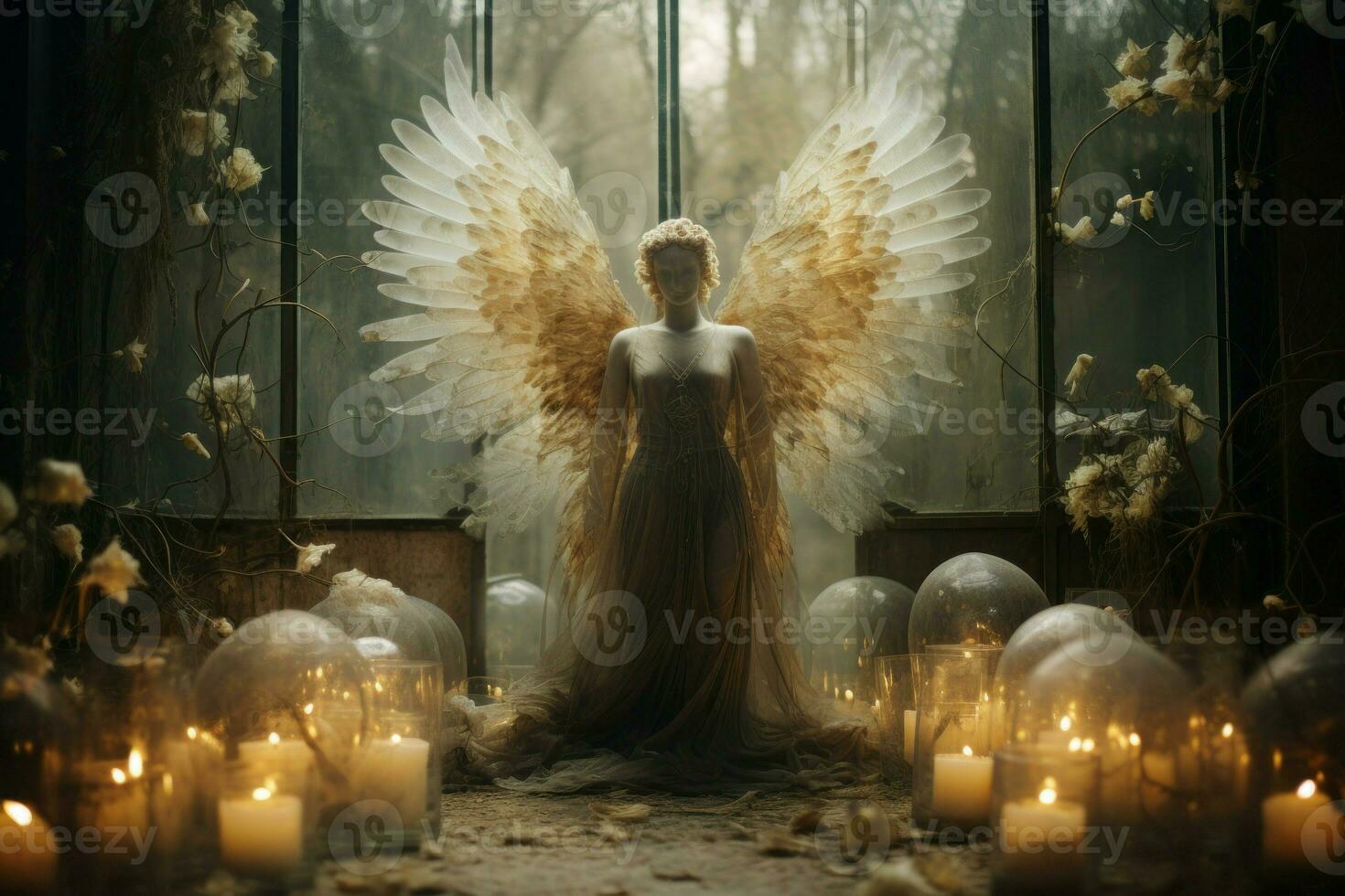 AI generated Angel Decorations - Generative AI photo