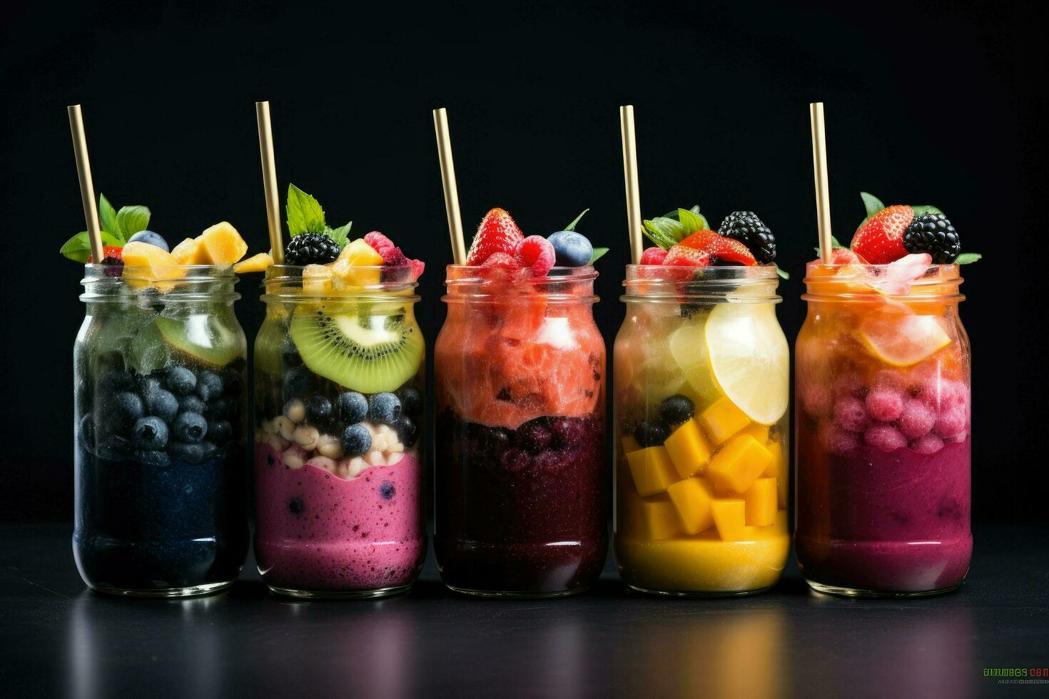 Vibrant purple drink