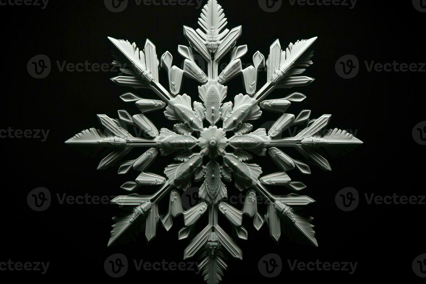 AI generated Snowflakes - Generative AI photo