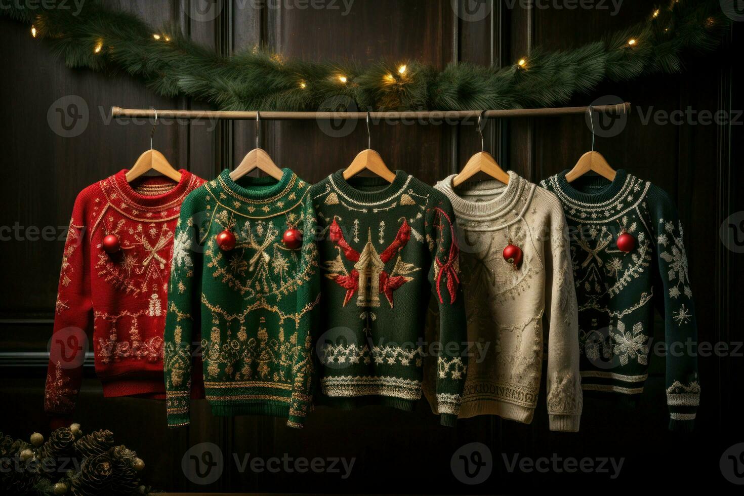 AI generated Ugly Christmas Sweaters - Generative AI photo