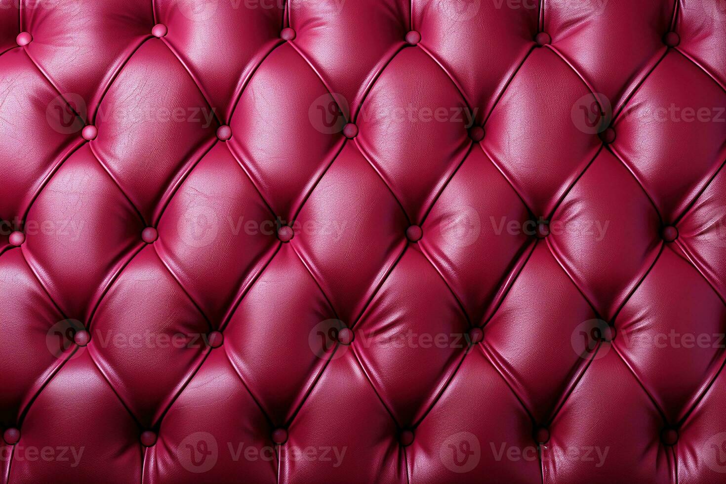 AI generated Luxurious rich surface of pink leather capiton sofa photo