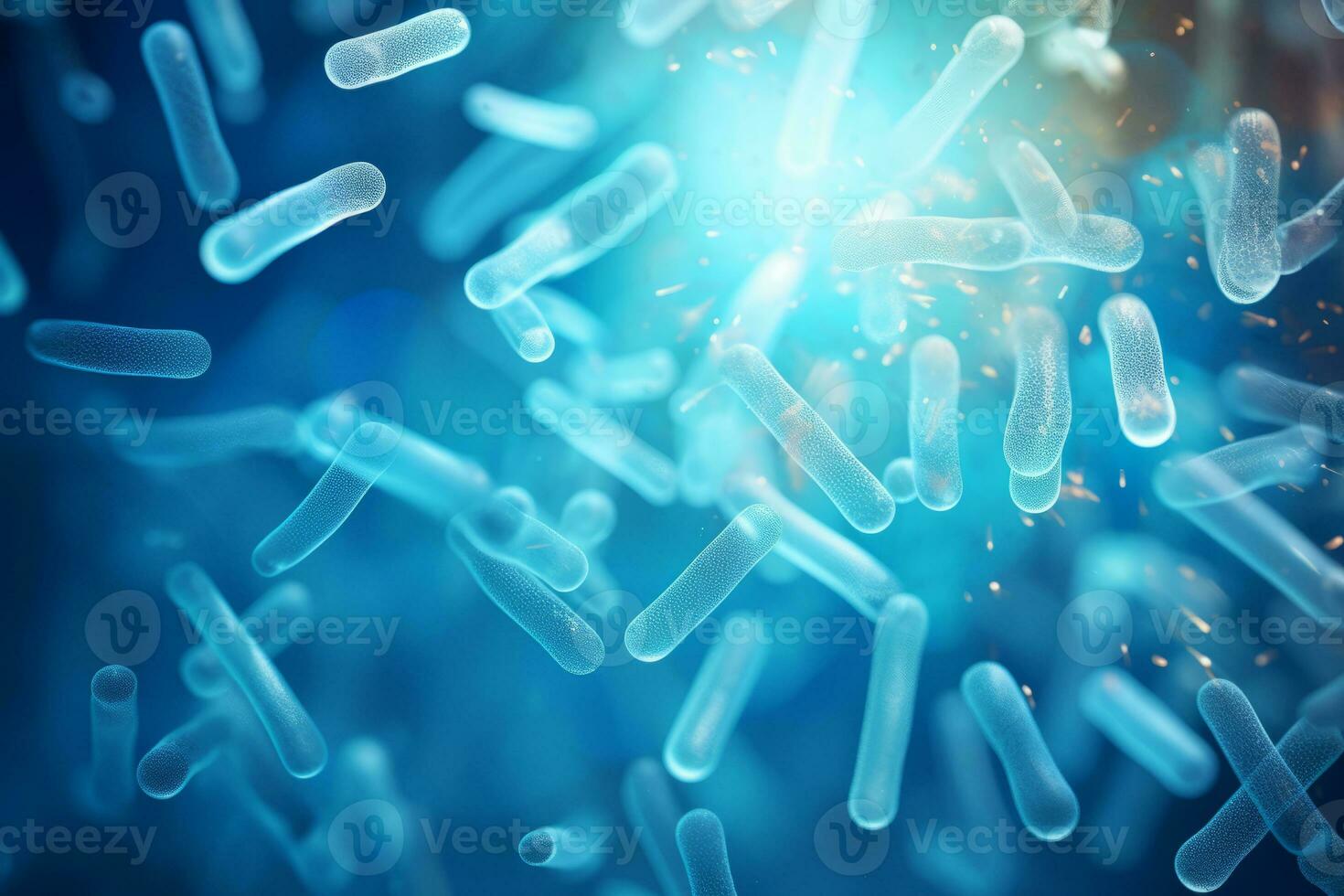 ai generado bacilo bacterias bacteriano infección como un microscópico antecedentes. peligroso enfermedad presion caso. generativo ai foto