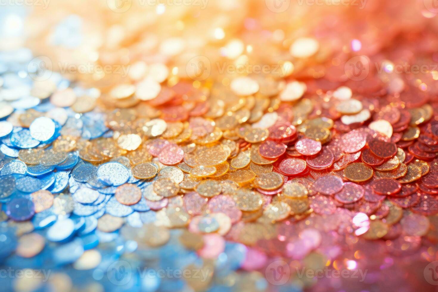 AI generated Abstract pastel colored glitter sparkle background. Party invitation or poster. Generative AI photo