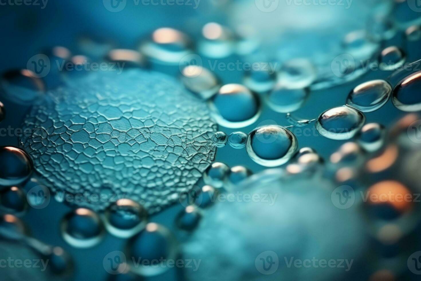 AI generated Animals cells under microscope. Generative AI photo