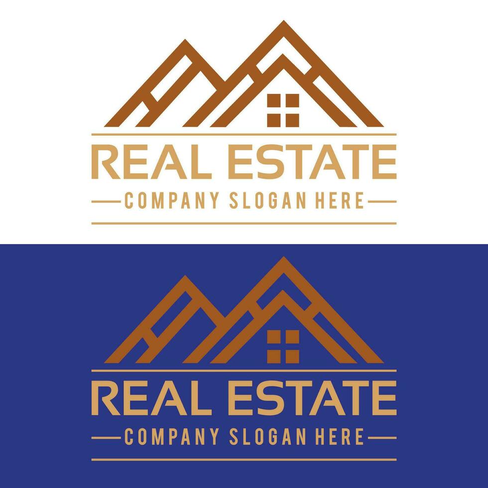 Real state logo design for commercial use logo design vector