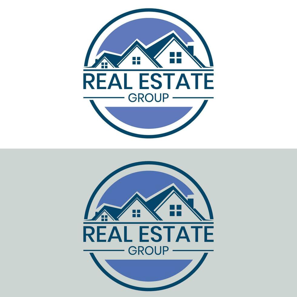 Real state logo design for commercial use logo design vector