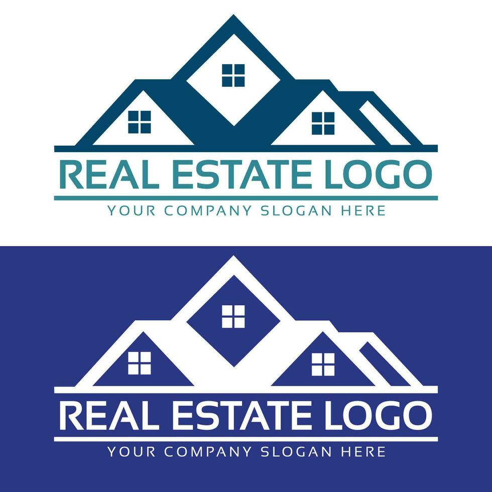 Real state logo design for commercial use logo design vector
