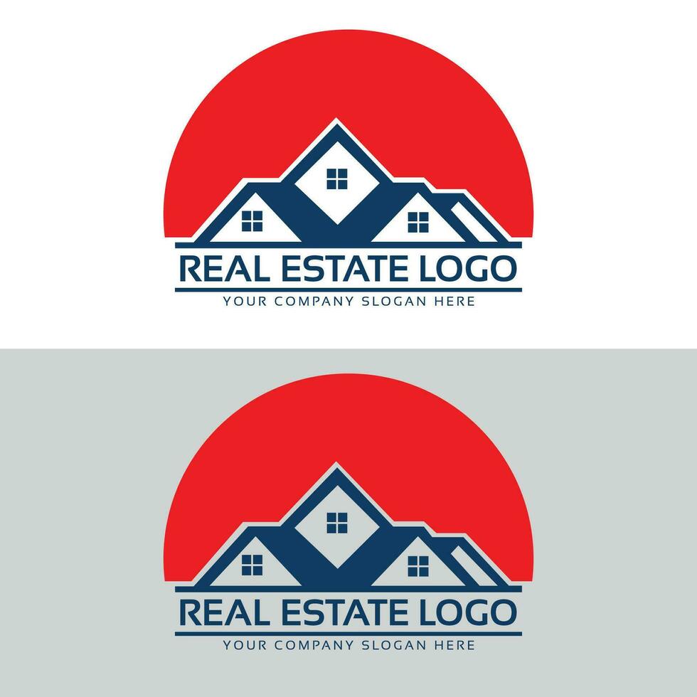 Real state logo design for commercial use logo design vector