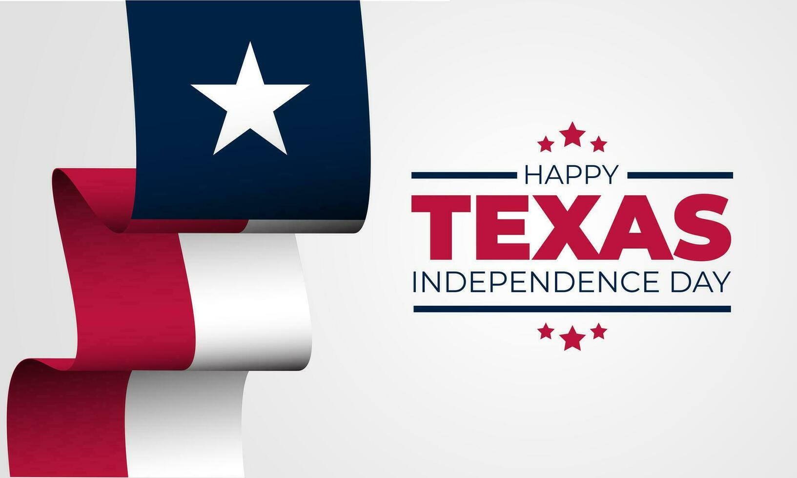 Texas Independence Day Background vector illustration