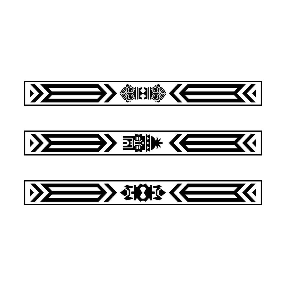 tattoo designs ethnic tribal patterns, vikings, kings, stickers, ribbons with traditional patterns vector