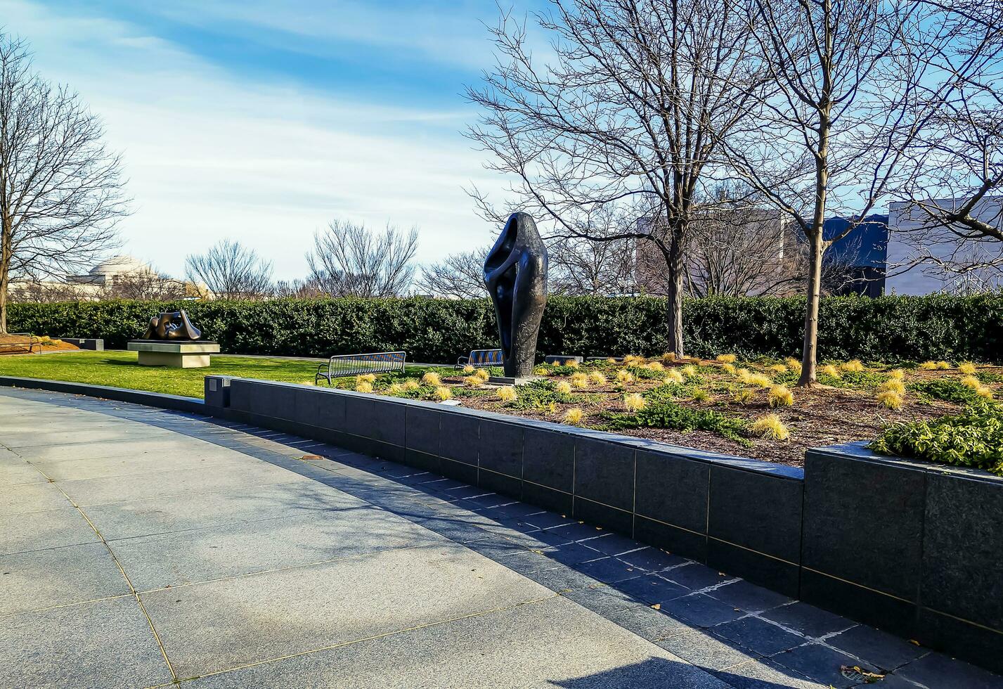 Washington DC, US - 12.16.2023 Sculpture at the in the Hirshhorn Museum and Sculpture Garden on Independence Avenue and Seventh Street SW photo