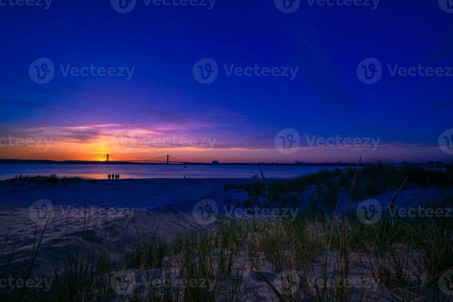 Sunset by the Bridge photo