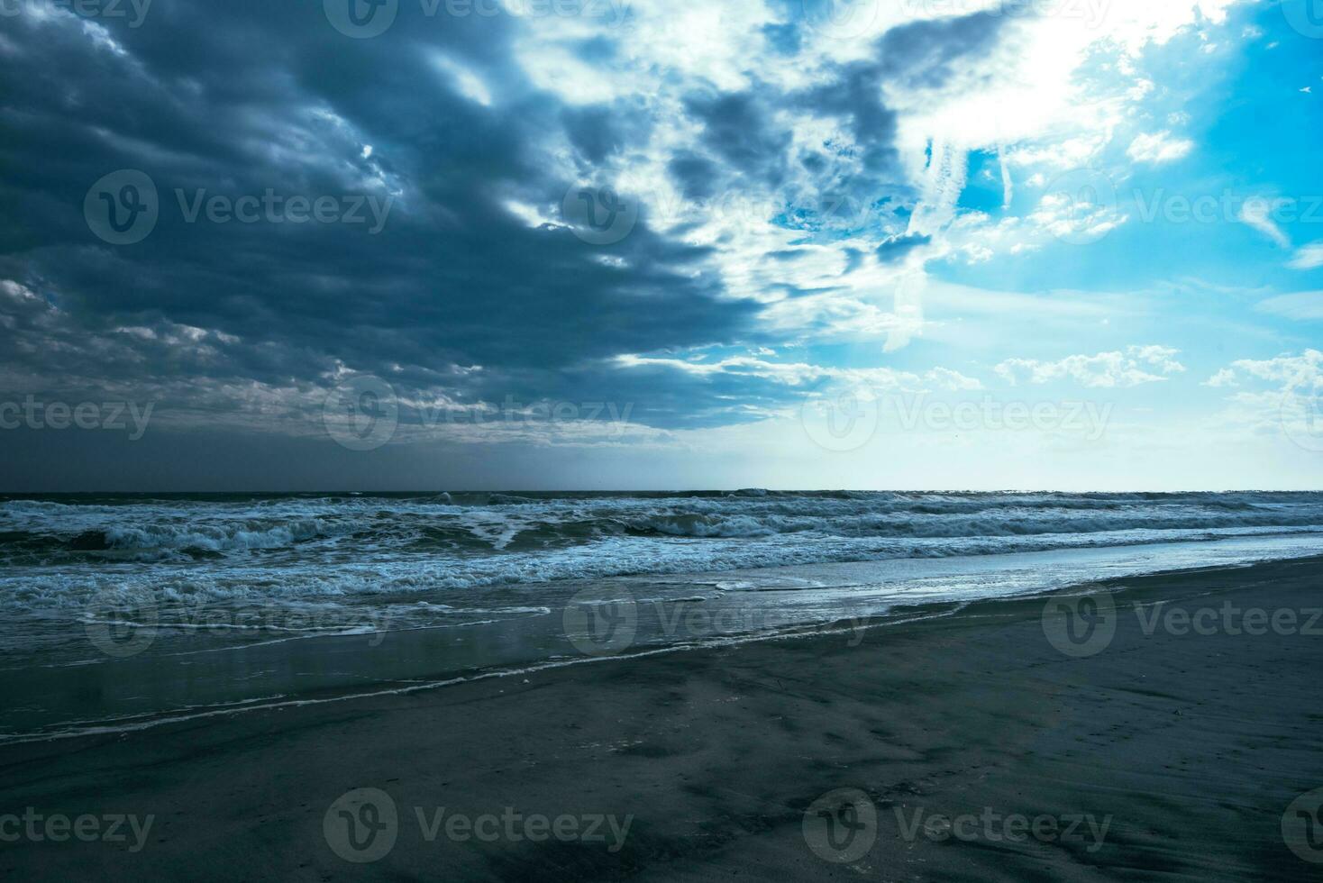 Stormy Winter Ocean photo