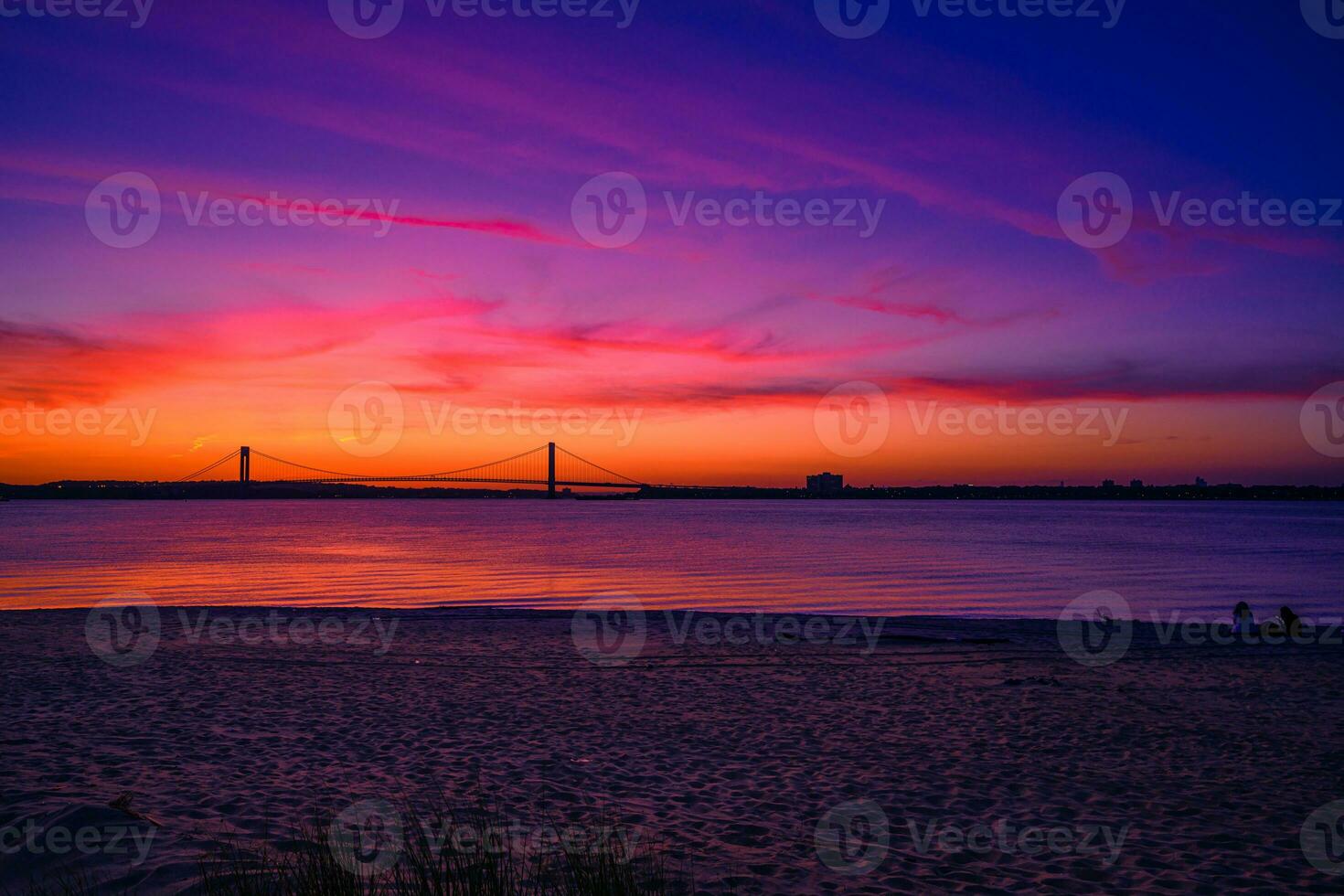 Sunset by the Bridge photo