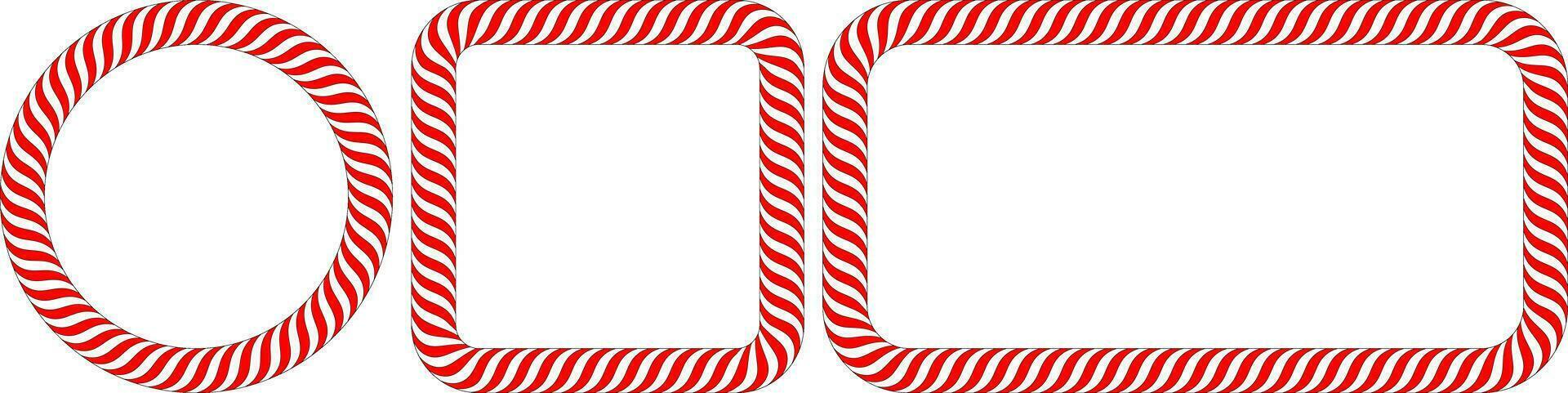 candy lollipop frame set vector