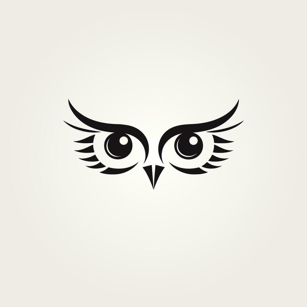 AI generated Information security monochrome glyph logo. Data analysis. System engineering. Owl face. Design element. Ai art for corporate branding, software company vector