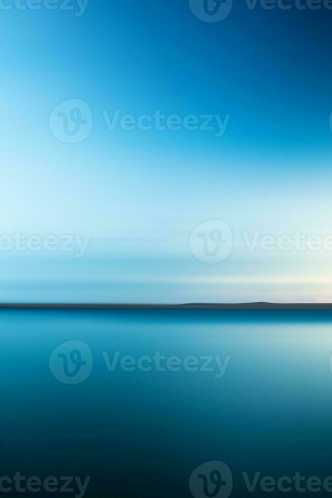 Abstract blurry dramatic Sunset in Long Exposure for background photo