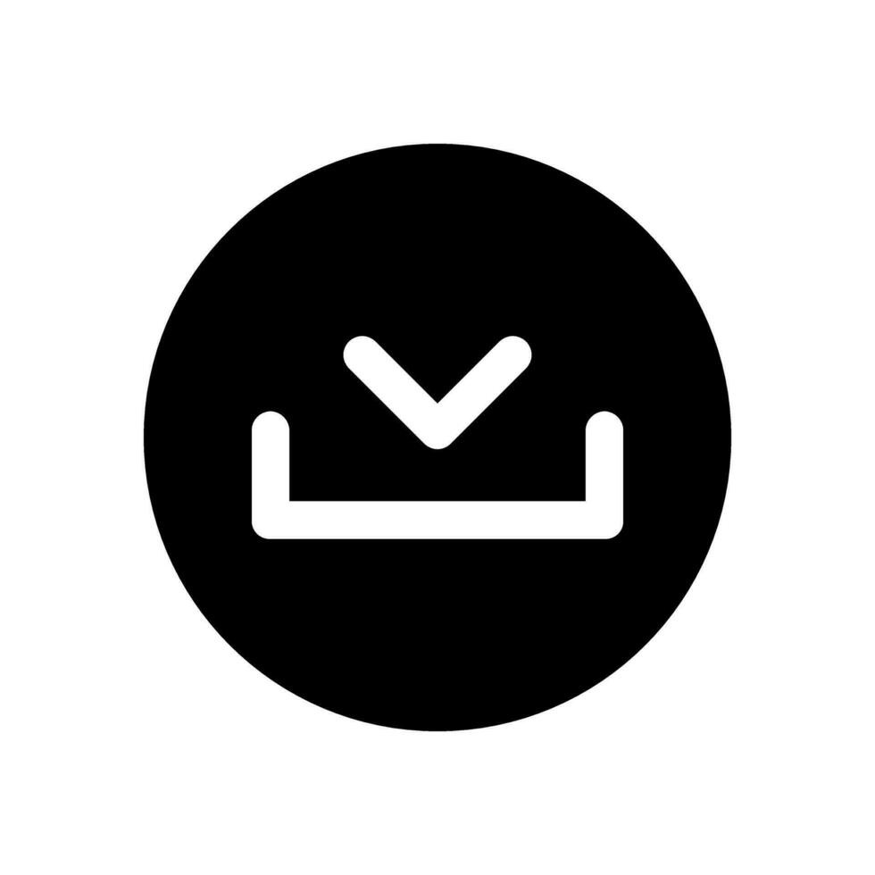 Download icon vector. Upload button illustration. Load symbol or logo. vector