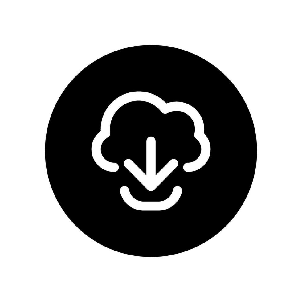 Download icon vector. Upload button illustration. Load symbol or logo. vector