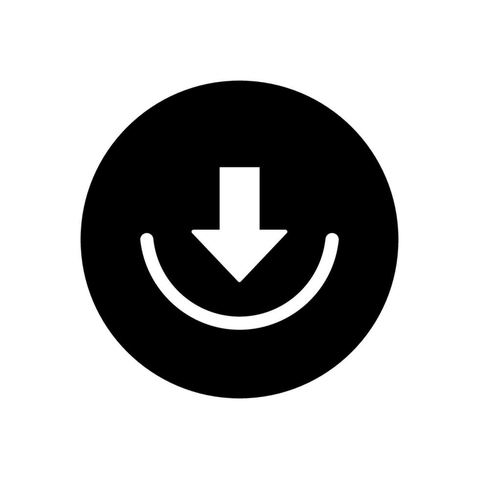 Download icon vector. Upload button illustration. Load symbol or logo. vector