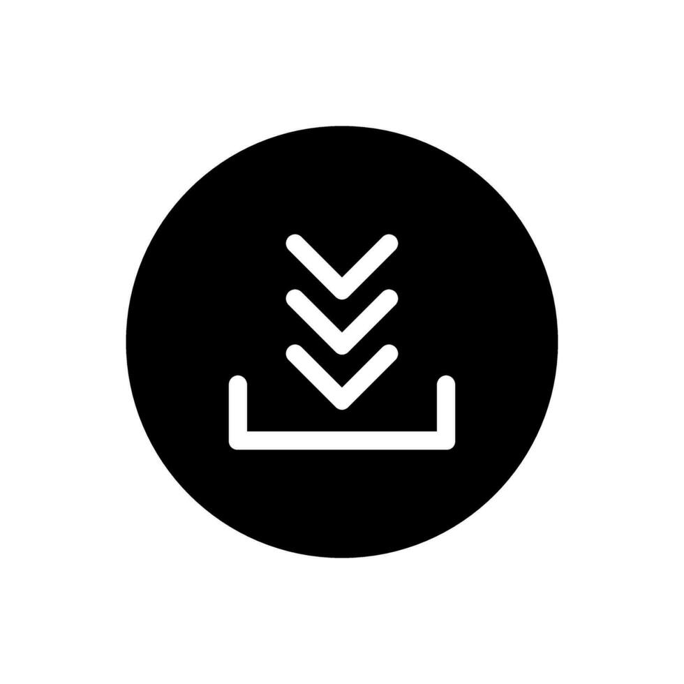 Download icon vector. Upload button illustration. Load symbol or logo. vector