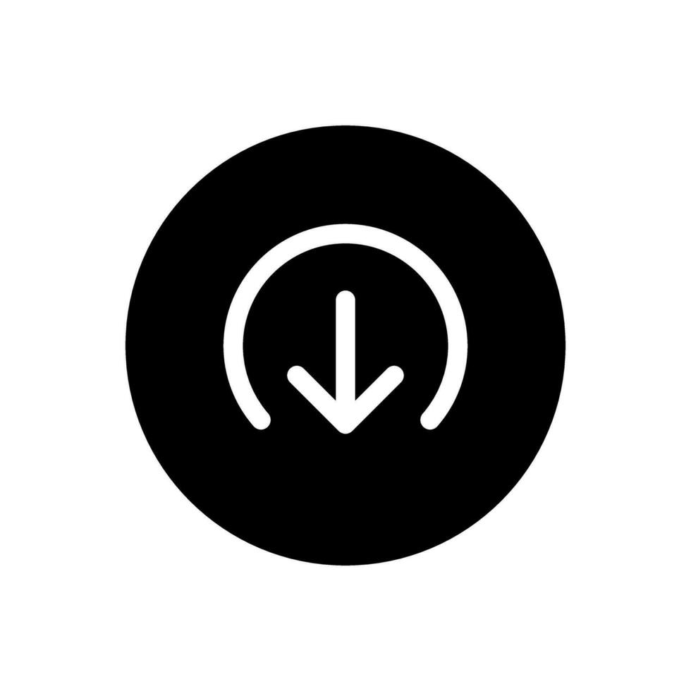 Download icon vector. Upload button illustration. Load symbol or logo. vector