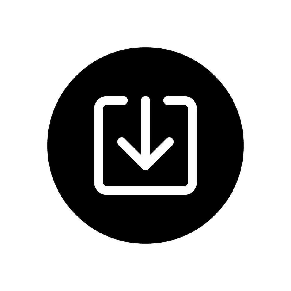 Download icon vector. Upload button illustration. Load symbol or logo. vector