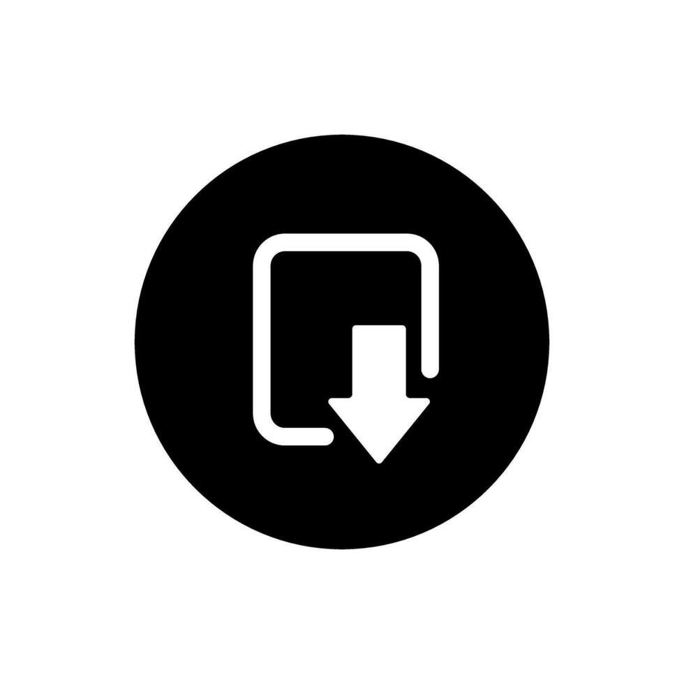 Download icon vector. Upload button illustration. Load symbol or logo. vector