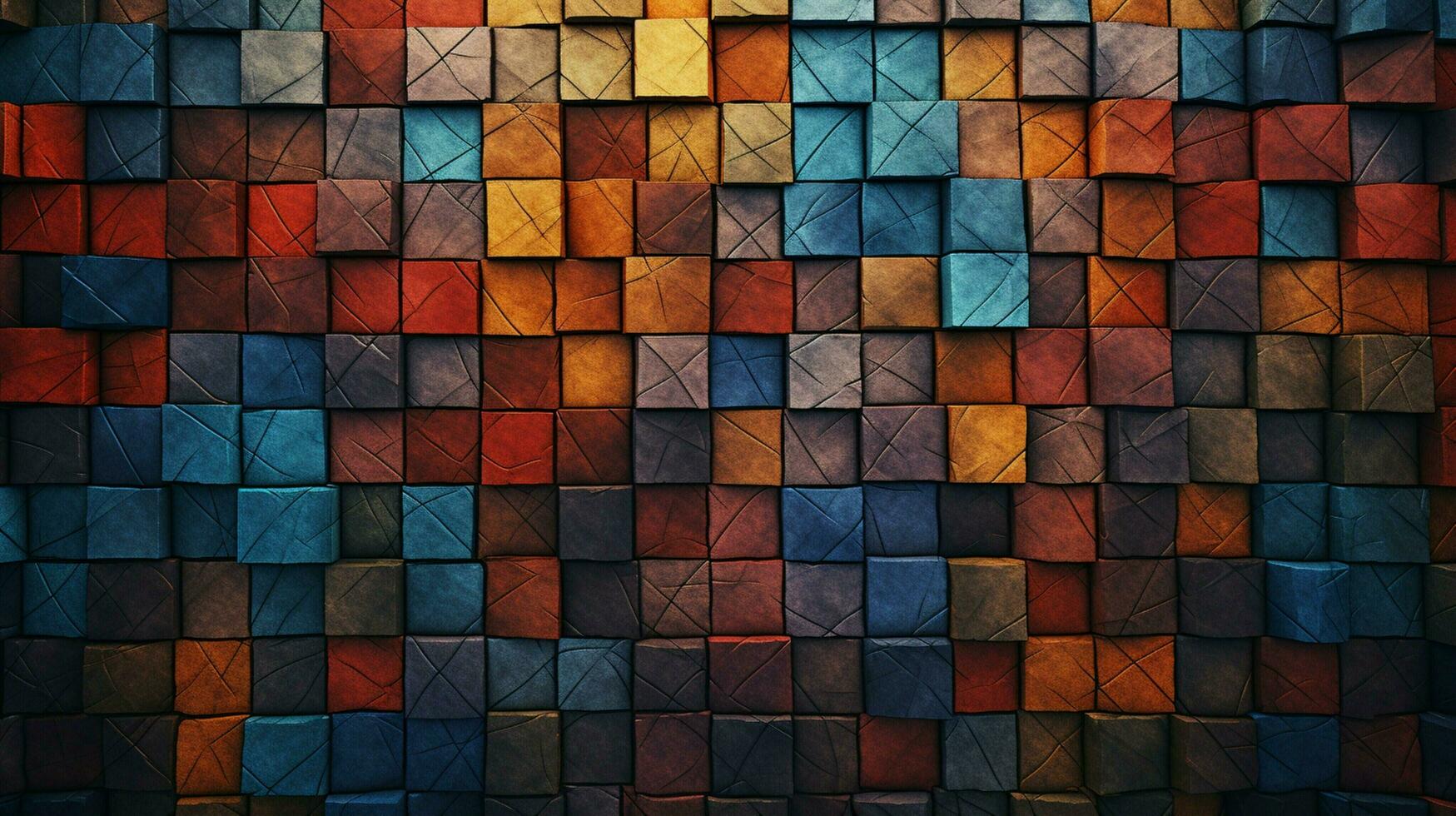 AI generated Mosaic Patterns background photo