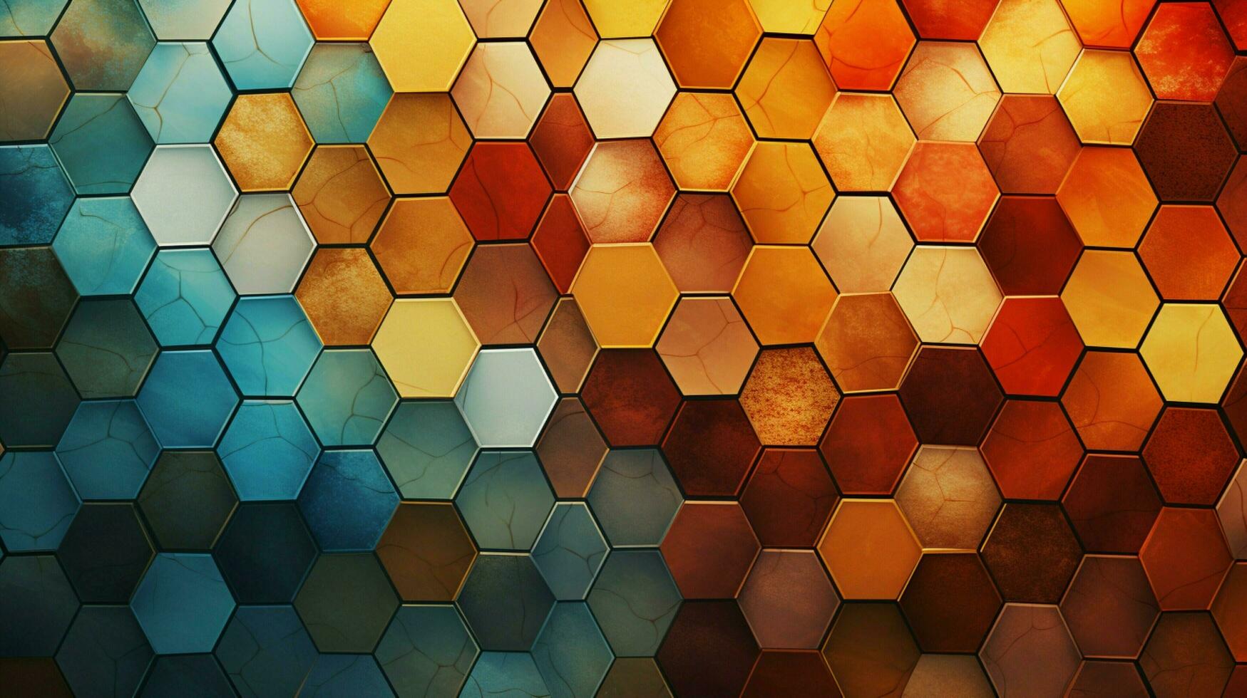 AI generated Mosaic Patterns background photo