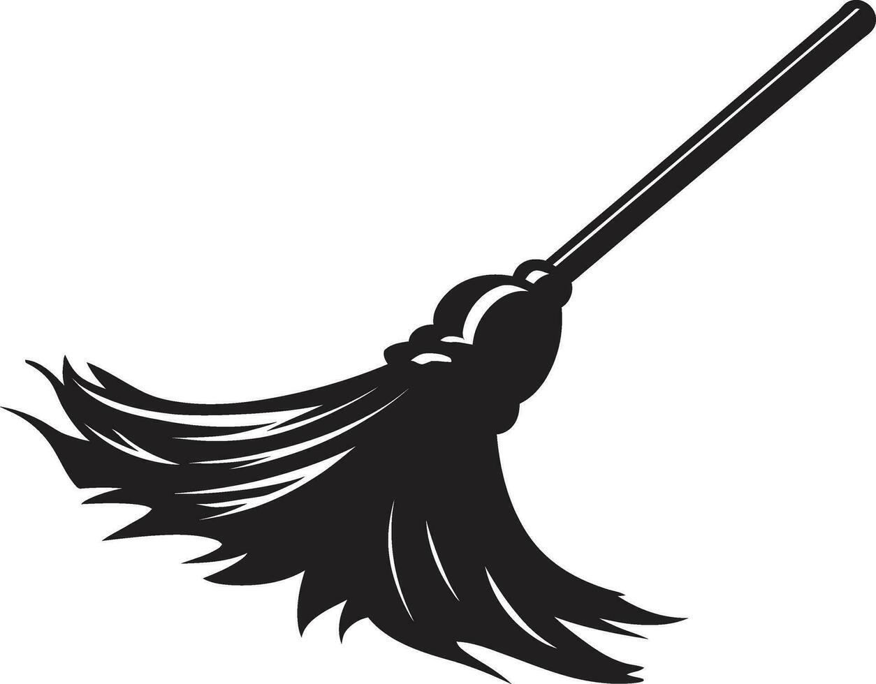 Witchy Broomstick RevelationsBroomstick Whispers of Midnight vector