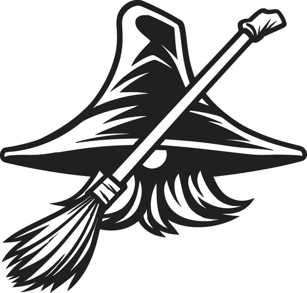 Broomstick Legends of HalloweenHaunted Broomsticks Unleashed vector