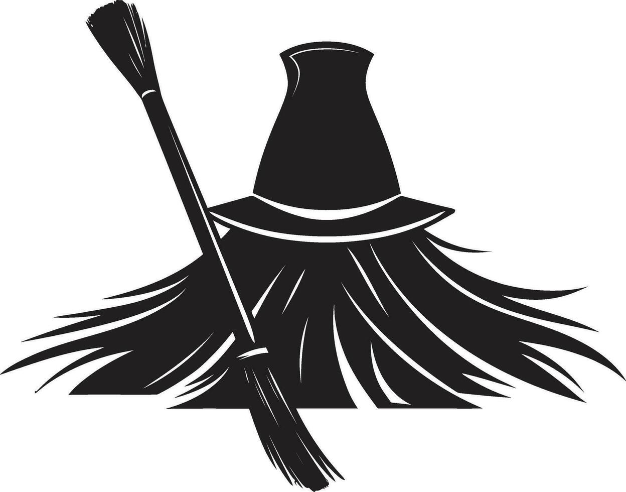 Broomstick Serenade A Haunted HalloweenBroomstick Mysteries A Spooky Nights Journey vector