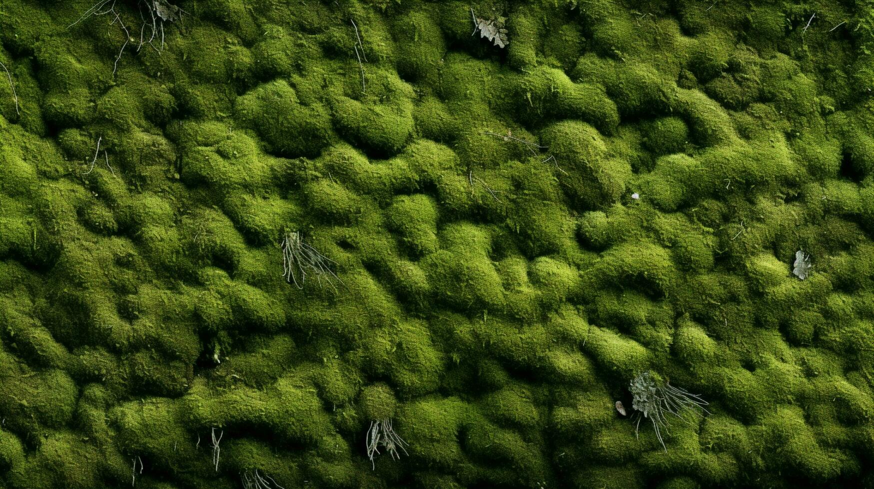 AI generated Moss Textures background photo