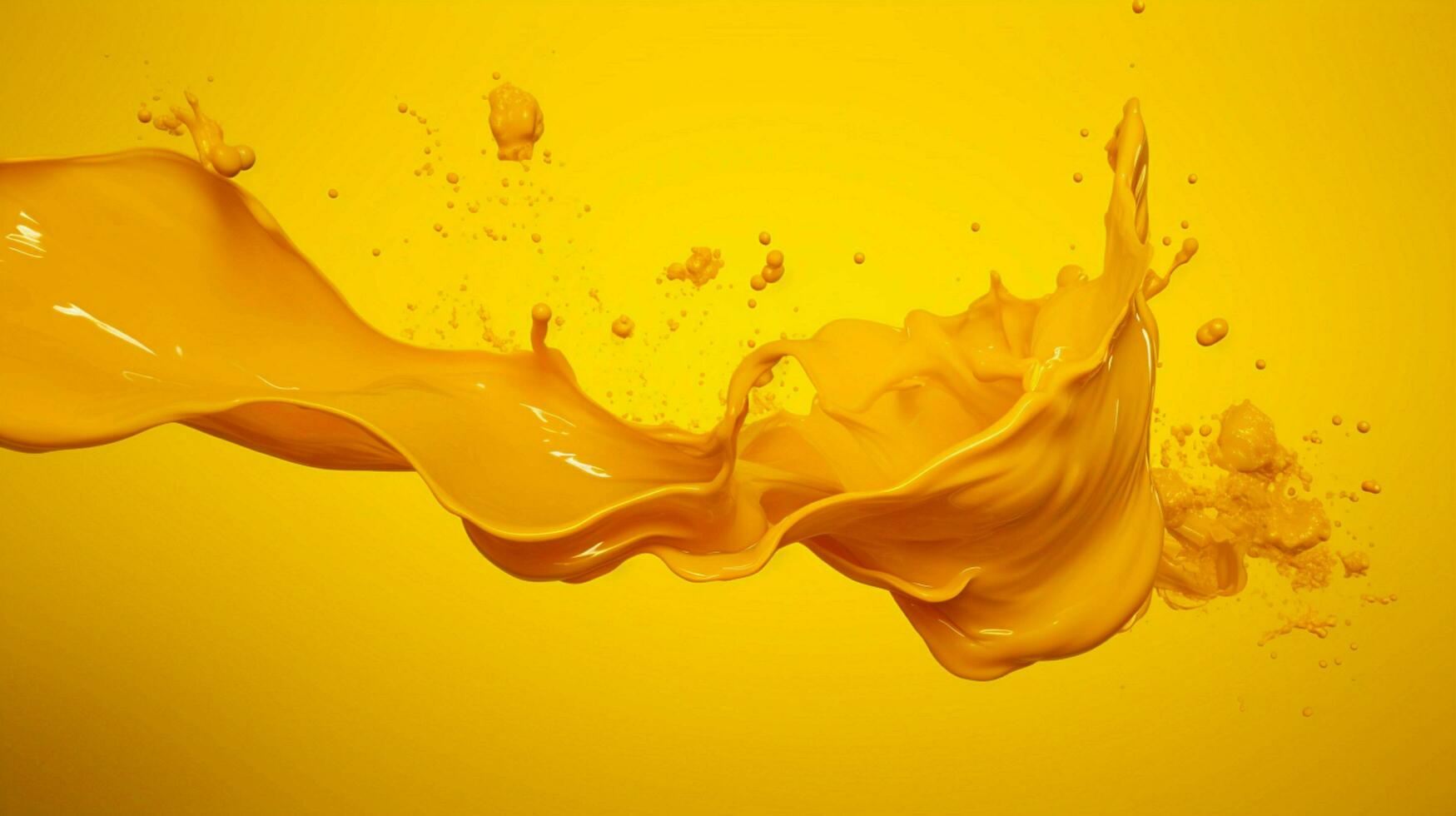 AI generated Mustard color splash background photo