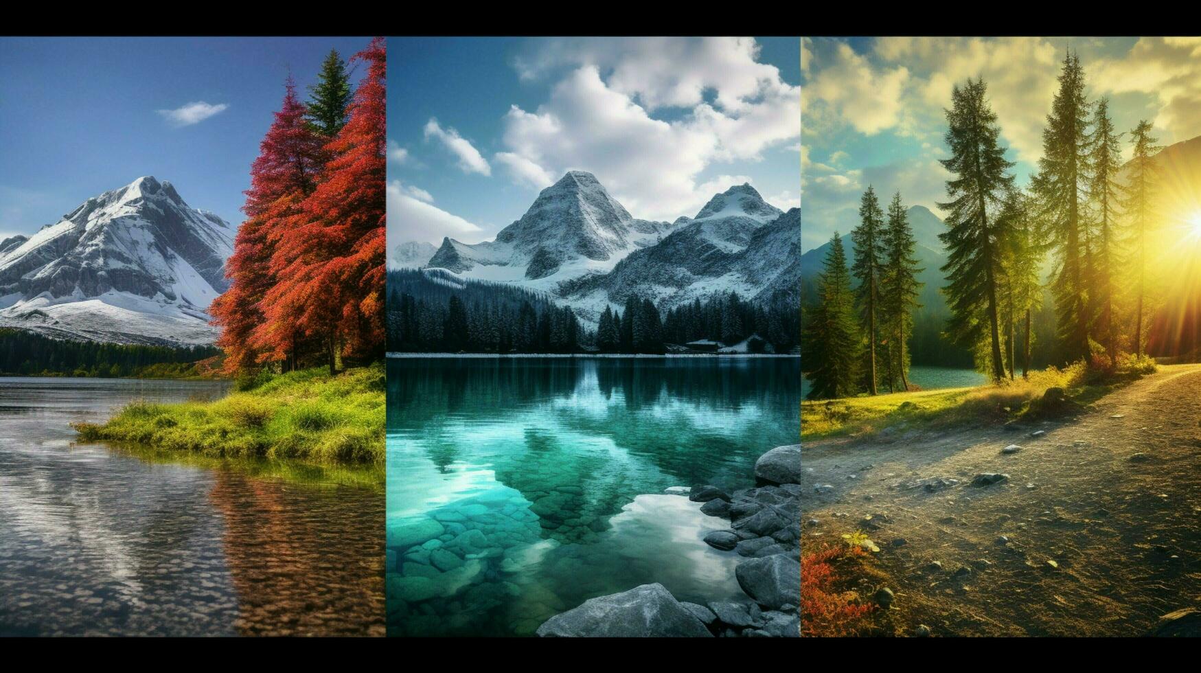 AI generated Nature Landscapes background photo