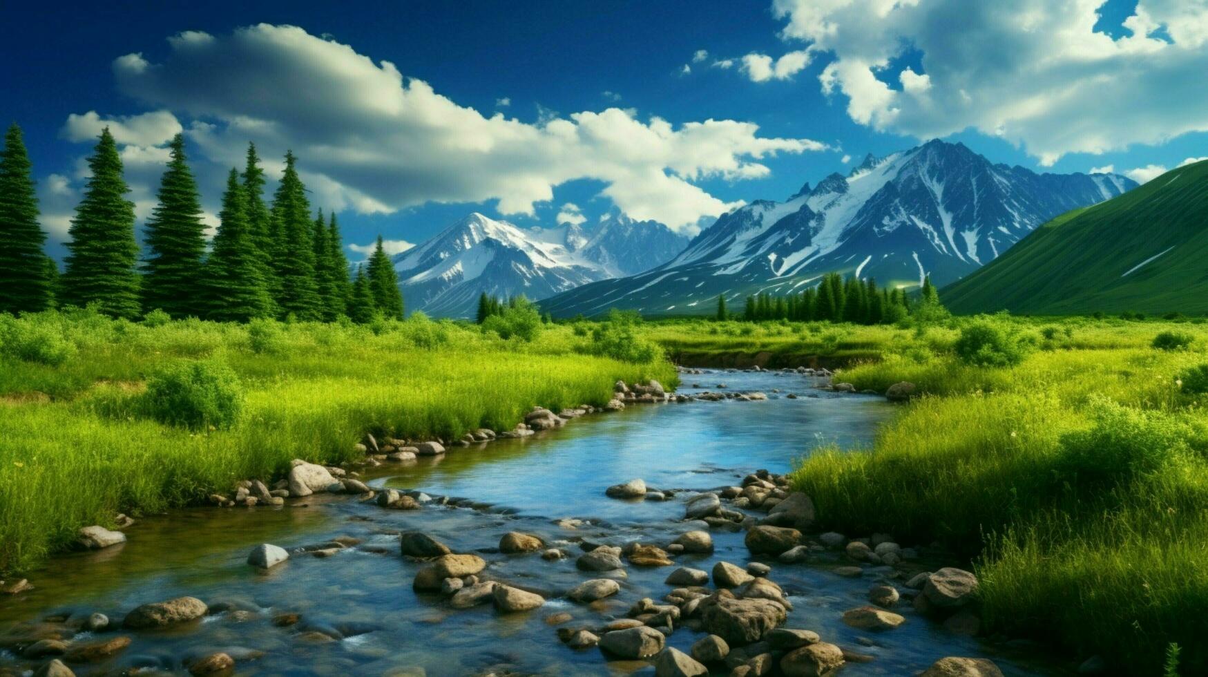 AI generated Nature Landscapes background photo