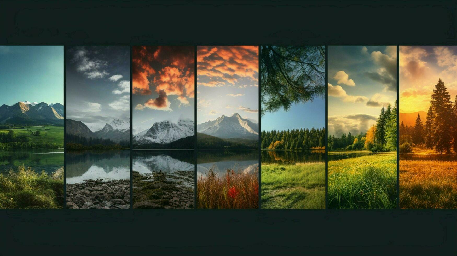 AI generated Nature Landscapes background photo